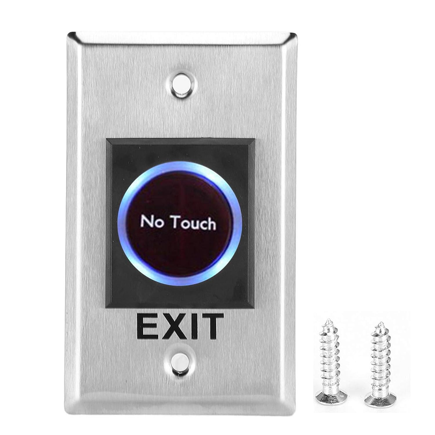 Exit Button Switch, DC12V Door Exit Button Sensor Switch Plexiglass Touch Trigger Contactless for Access Control System for Various Door Frames