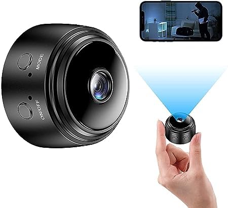 360° WiFi cctv security camera for home outdoor High HD Focus Spy Magnet Mini Spy WiFi Magnetic Live Stream Night Vision IP Wireless 1080P Audio Video Hidden Nanny Camera for Home Offices Security