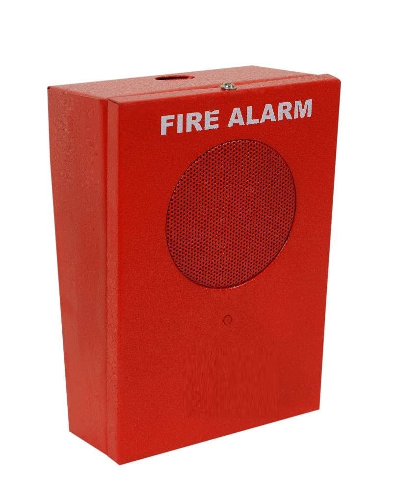 Iron 24 Volt Dc Fire Alarm Hooter (Red)