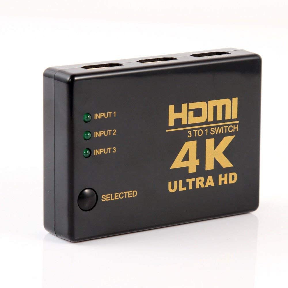 HDMI 3 Port Switch Splitter Switcher HDMI Switcher with Remote Control for HDTV PS3 DVD - TD