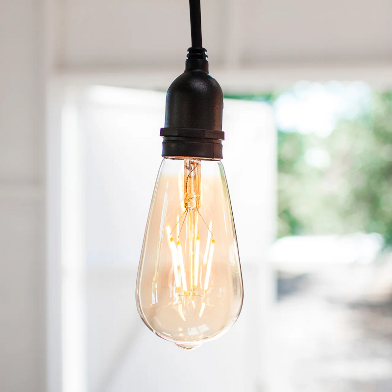 LED Amber Glass Filament