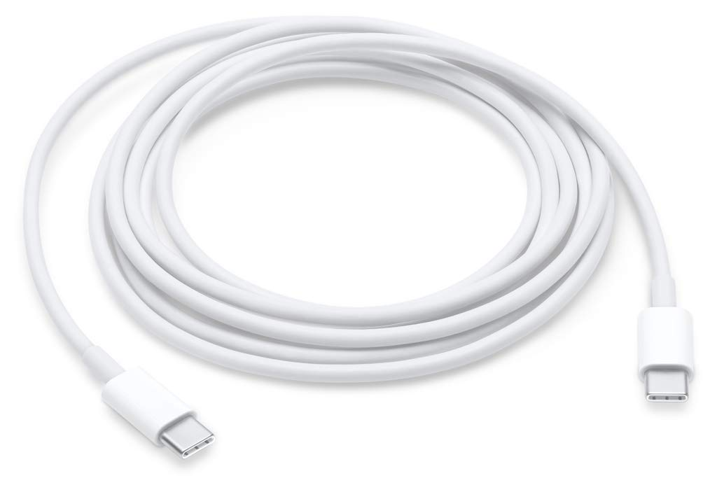 USB Type C Cable 2 A 1 m USB-C to USB-C Cable  (Compatible with Apple iPad Air (4th generation) and Apple iPad mini (6th generation), White, One Cable)
