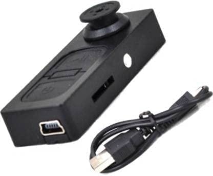 Hidden Without WiFi Disguised Shirt Black Button Camera Mini Spy Camera