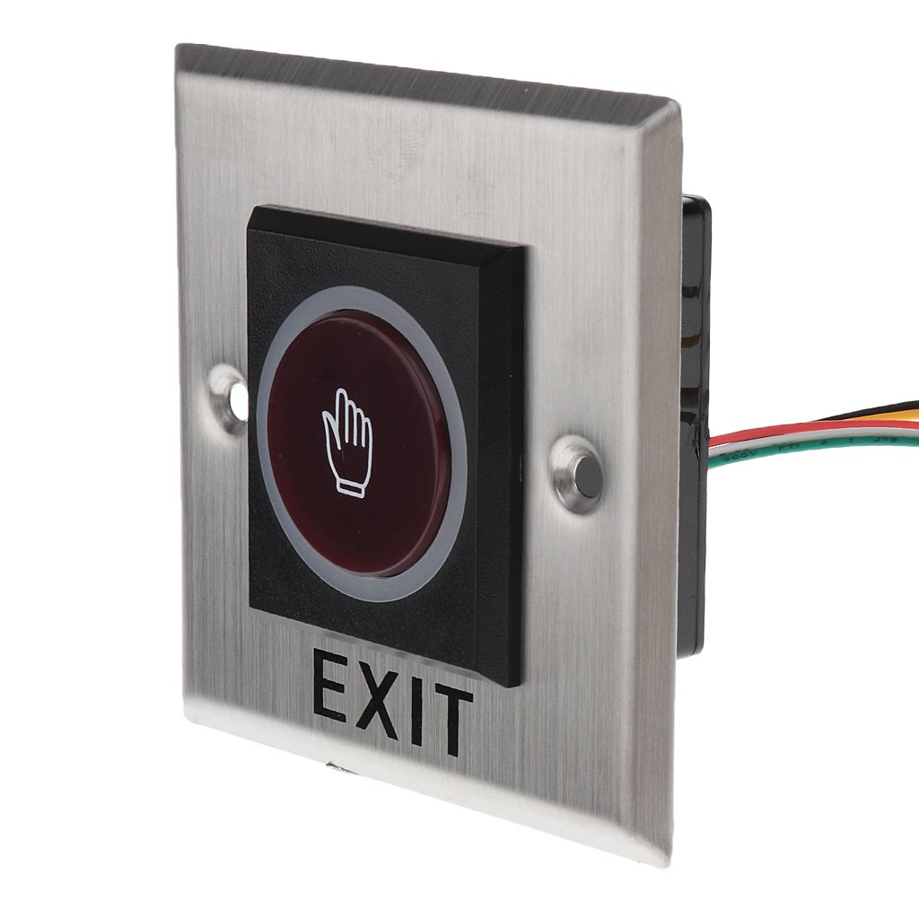 Door Infrared No Touch EXIT Button Switch Sensor with LED Backlight #K2, 12V DC