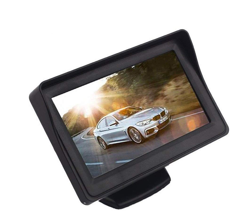 4.3 inch Dashboard Standing LCD TFT Monitor Display for Car Dashboard - Useful for Reverse Parking Camera Output or Any Video Output