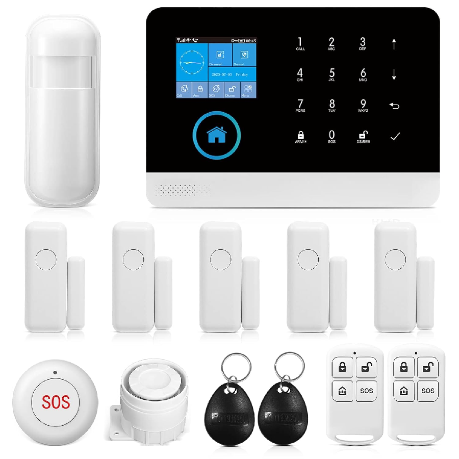 Wireless WiFi Smart Home Security DIY Alarm System DIY Home Wi-Fi Alarm Kit with Motion Detector